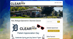 Desktop Screenshot of clearvieweyecare.com